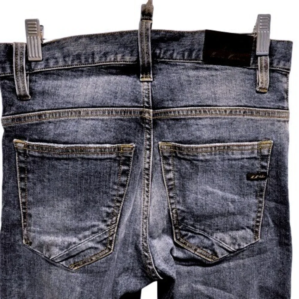 Maurizio Massimino Italian‎ Slim Fit Jeans Plaid Pocket Blue Size EU 44